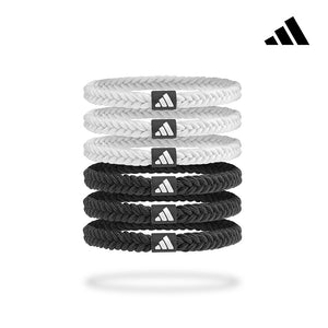 【Adidas 愛迪達】彈力編織髮圈（6入）