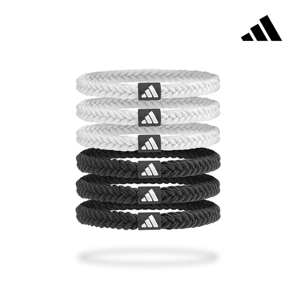 【Adidas 愛迪達】彈力編織髮圈（6入）