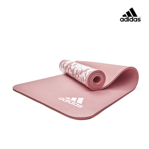 【Adidas 愛迪達】紮染防滑瑜珈墊-10mm(鐵霧灰/煙燻粉)