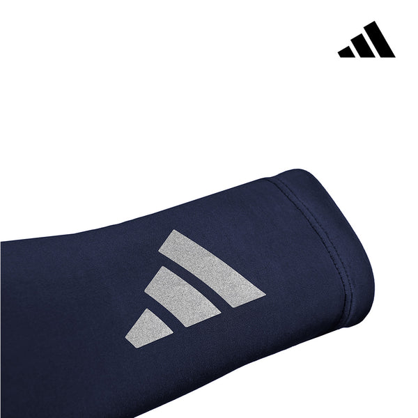 【Adidas 愛迪達】涼感抗UV運動袖套(海軍藍/螢光綠)-S/M、L/XL