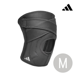 【Adidas 愛迪達】可調式綁帶護膝-S~XL