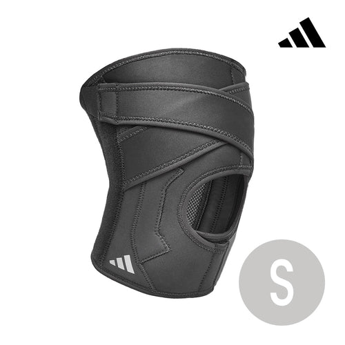 【Adidas 愛迪達】可調式綁帶護膝-S~XL