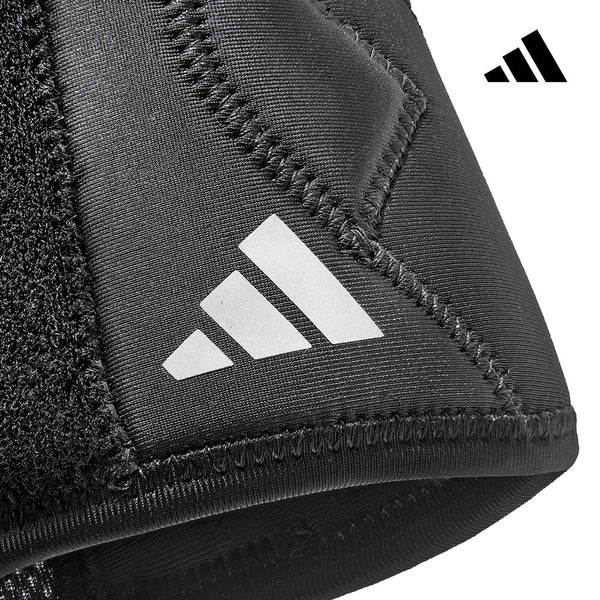 【Adidas 愛迪達】可調式綁帶護膝-S~XL