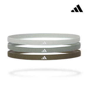 【Adidas 愛迪達】止滑運動髮帶組(淺灰綠/莫蘭迪綠/橄欖綠)