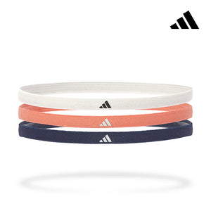 【贈品】Adidas-止滑運動髮帶組(簡約白/珊瑚橘/海軍藍)