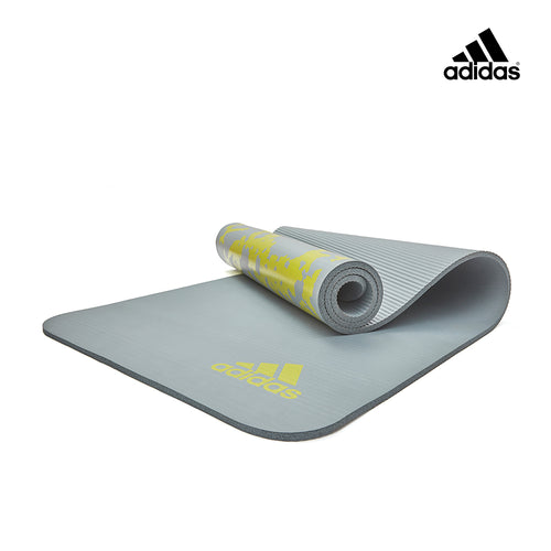 【Adidas 愛迪達】紮染防滑瑜珈墊-10mm(鐵霧灰/煙燻粉)