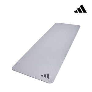 【Adidas 愛迪達】環保壓紋瑜珈墊-4mm(五色)