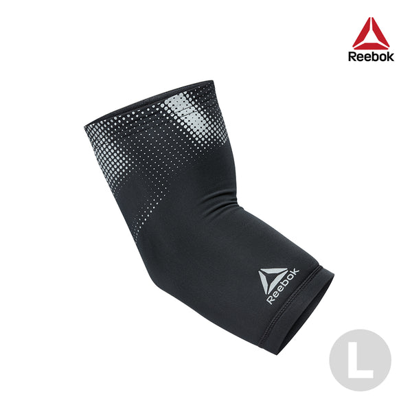 【Reebok】輕量透氣運動護肘(黑)-S/L