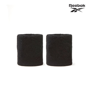 【福利品】Reebok棉質舒適運動護腕(黑/白)