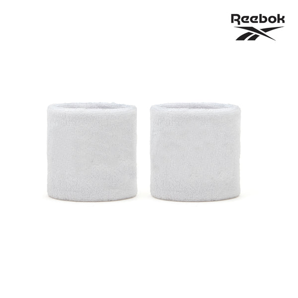 【福利品】Reebok棉質舒適運動護腕(黑/白)