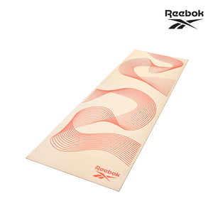 【Reebok】防滑舒適瑜珈墊-4mm(流線橘/夜幕綠)