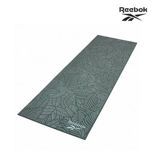 【Reebok】防滑舒適瑜珈墊-4mm(流線橘/夜幕綠)
