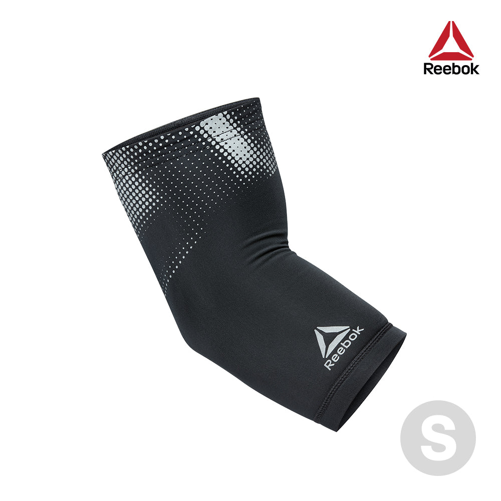【Reebok】輕量透氣運動護肘(黑)-S/L