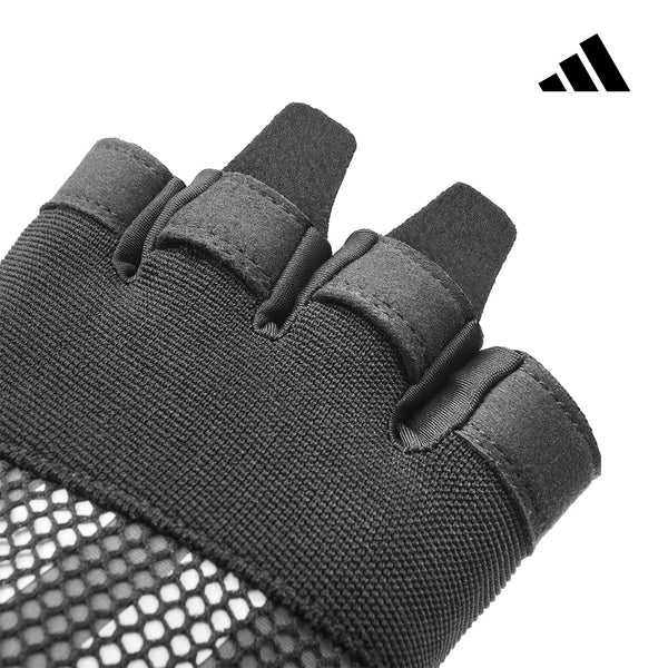 【Adidas 愛迪達】專業透氣訓練手套(黑)-XS~XL
