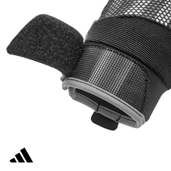 【Adidas 愛迪達】專業透氣訓練手套(黑)-XS~XL