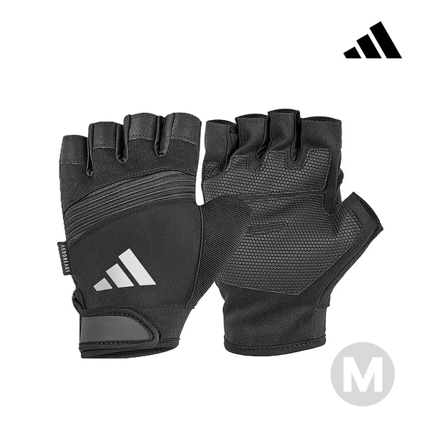 【Adidas 愛迪達】防滑短指手套(格調灰)-S~L