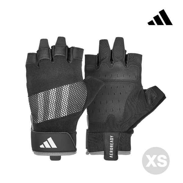 【Adidas 愛迪達】專業透氣訓練手套(黑)-XS~XL