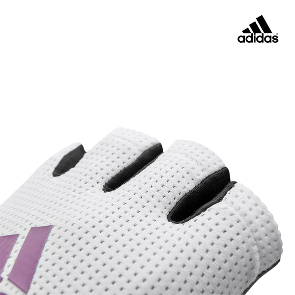 【Adidas 愛迪達】女用透氣訓練手套(象牙灰)-S~L