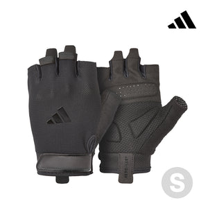 【Adidas 愛迪達】基礎透氣訓練手套(黑)-XS~XL