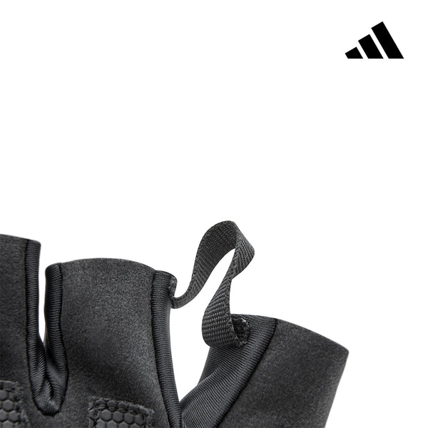 【Adidas 愛迪達】防滑短指手套(格調灰)-S~L