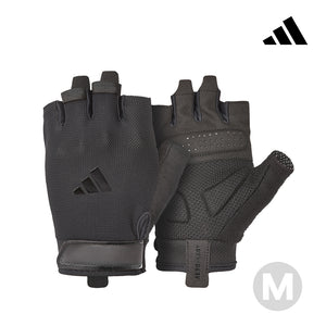 【Adidas 愛迪達】基礎透氣訓練手套(黑)-XS~XL