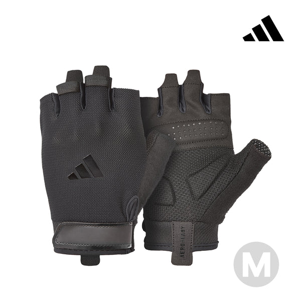 【Adidas 愛迪達】基礎透氣訓練手套(黑)-XS~XL