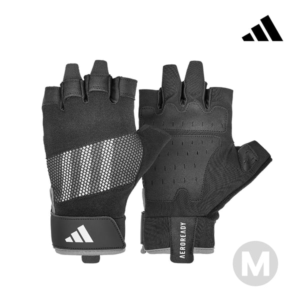 【Adidas 愛迪達】專業透氣訓練手套(黑)-XS~XL