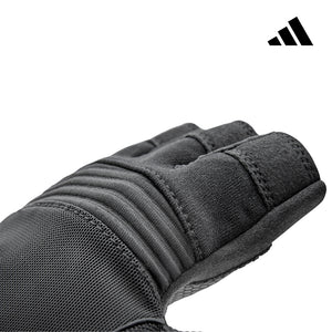 【Adidas 愛迪達】防滑短指手套(格調灰)-S~L
