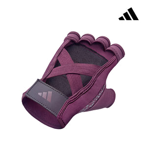 【Adidas 愛迪達】女用透氣防滑手套(酒紅紫)-S~XL