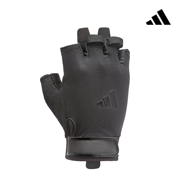 【Adidas 愛迪達】基礎透氣訓練手套(黑)-XS~XL
