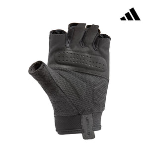 【Adidas 愛迪達】基礎透氣訓練手套(黑)-XS~XL