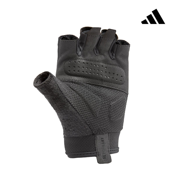 【Adidas 愛迪達】基礎透氣訓練手套(黑)-XS~XL