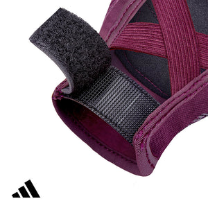 【Adidas 愛迪達】女用透氣防滑手套(酒紅紫)-S~XL