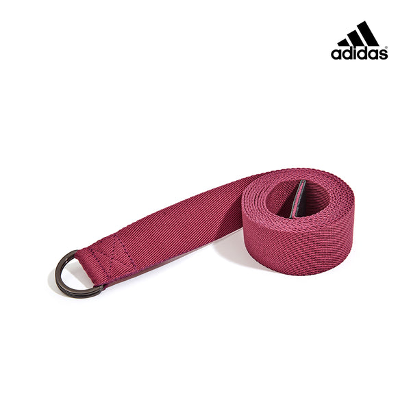 【Adidas 愛迪達】編織瑜珈伸展帶(胭脂紅)
