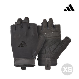 【Adidas 愛迪達】基礎透氣訓練手套(黑)-XS~XL
