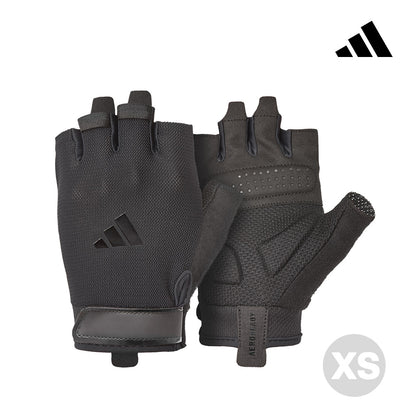 【Adidas 愛迪達】基礎透氣訓練手套(黑)-XS~XL