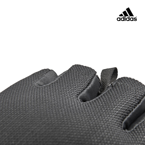 【Adidas 愛迪達】可調式透氣短指訓練手套(白)-S~XL