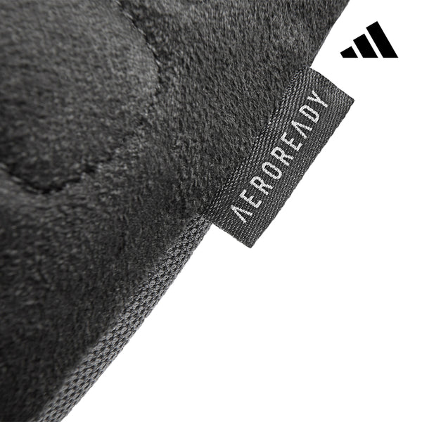 【Adidas 愛迪達】可調式透氣短指訓練手套(藍)-M/L