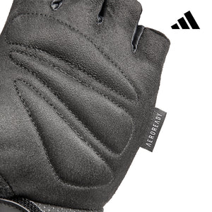 【Adidas 愛迪達】可調式透氣短指訓練手套(粉)-S~L