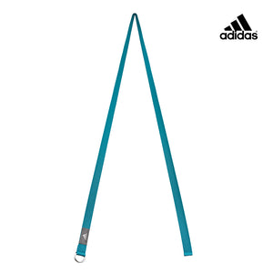 【Adidas 愛迪達】編織瑜珈伸展帶(孔雀藍)