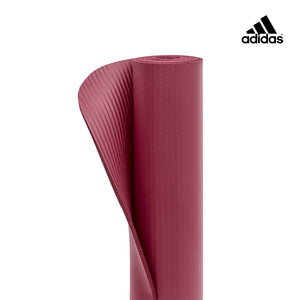 【福利品】Adidas輕量彈性瑜珈墊-7mm(煙燻紅)
