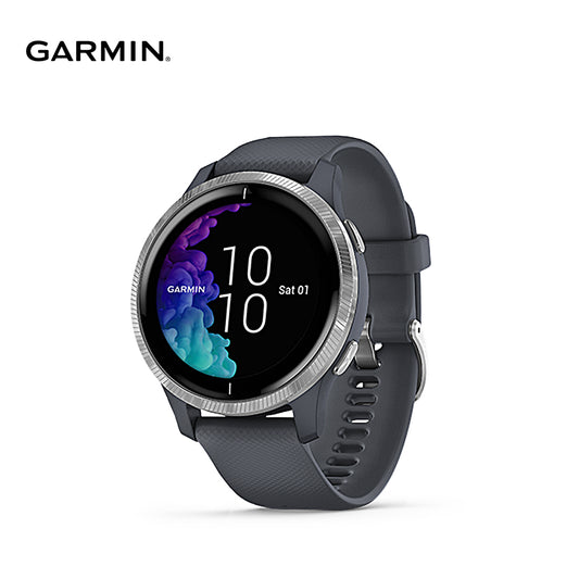 【Garmin】Venu GPS智慧腕錶-花崗岩藍
